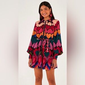 Farm Rio Full of Hearts Mini dress